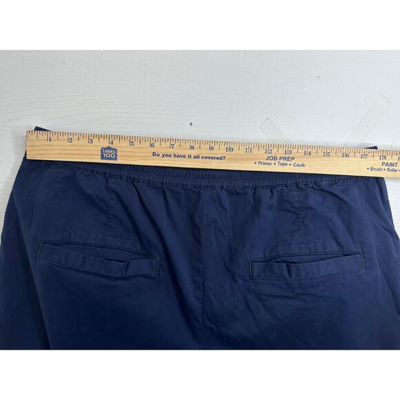 Anthropologie Maeve Wide-Leg Track Pants Blue Elastic Waist Casual Bohemian L - Picture 10 of 10